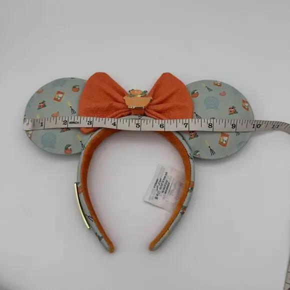 Disney Parks Loungefly Minnie Mouse Ears Epcot Flower Garden Orange Bird Headban - Picture 10 of 11